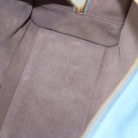 LOEWE Anagram Amazona 28 Hand Bag Leather Light Blue Gold - Picture 9 of 16